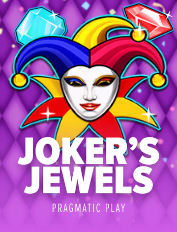 Slot de joyas del joker con brillo púrpura y temática de casino premium.